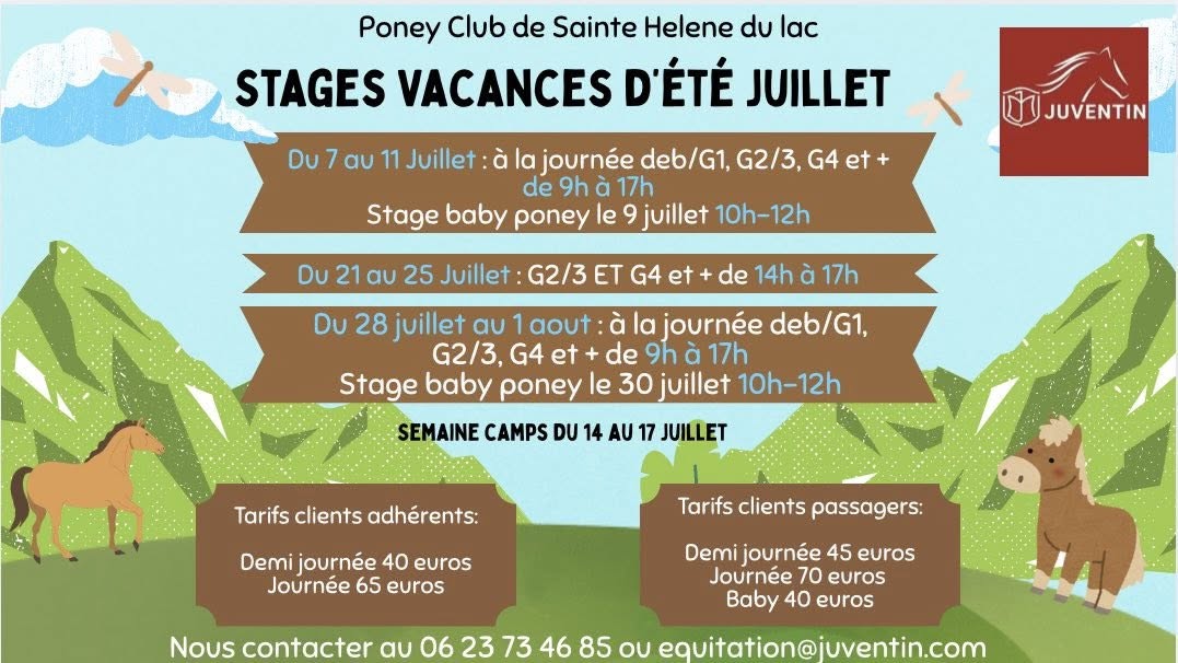 Stages d’été 2025